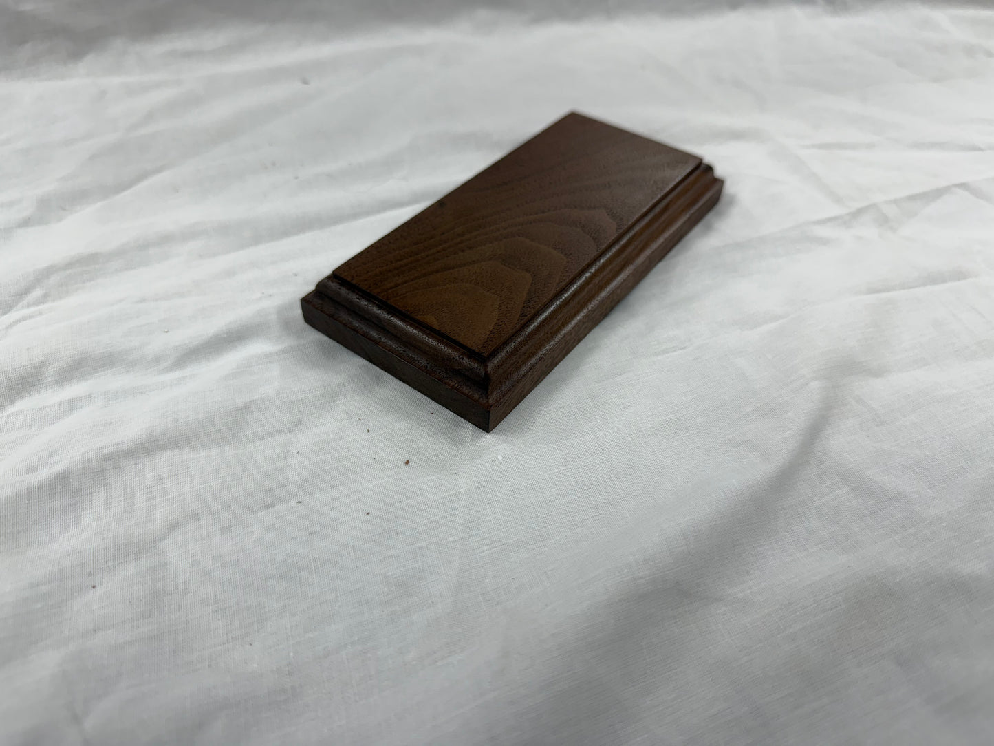 Solid black walnut plinths/bases ROMAN OGEE EDGE