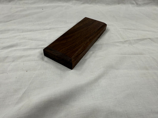 Solid black walnut plinths/bases 45 DEGREE CHAMFER EDGE