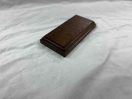 Solid black walnut plinths/bases ROMAN OGEE EDGE