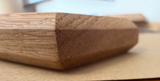 Solid oak plinths/bases DOUBLE CHAMFER