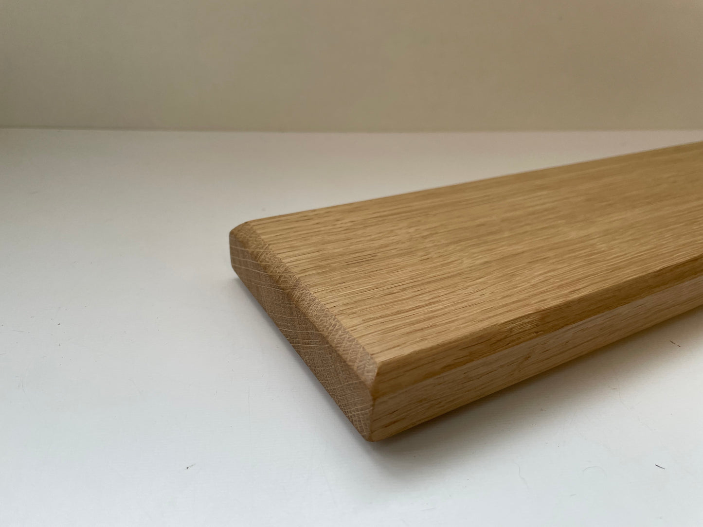 Solid oak plinths/bases 45 DEGREE CHAMFER EDGE