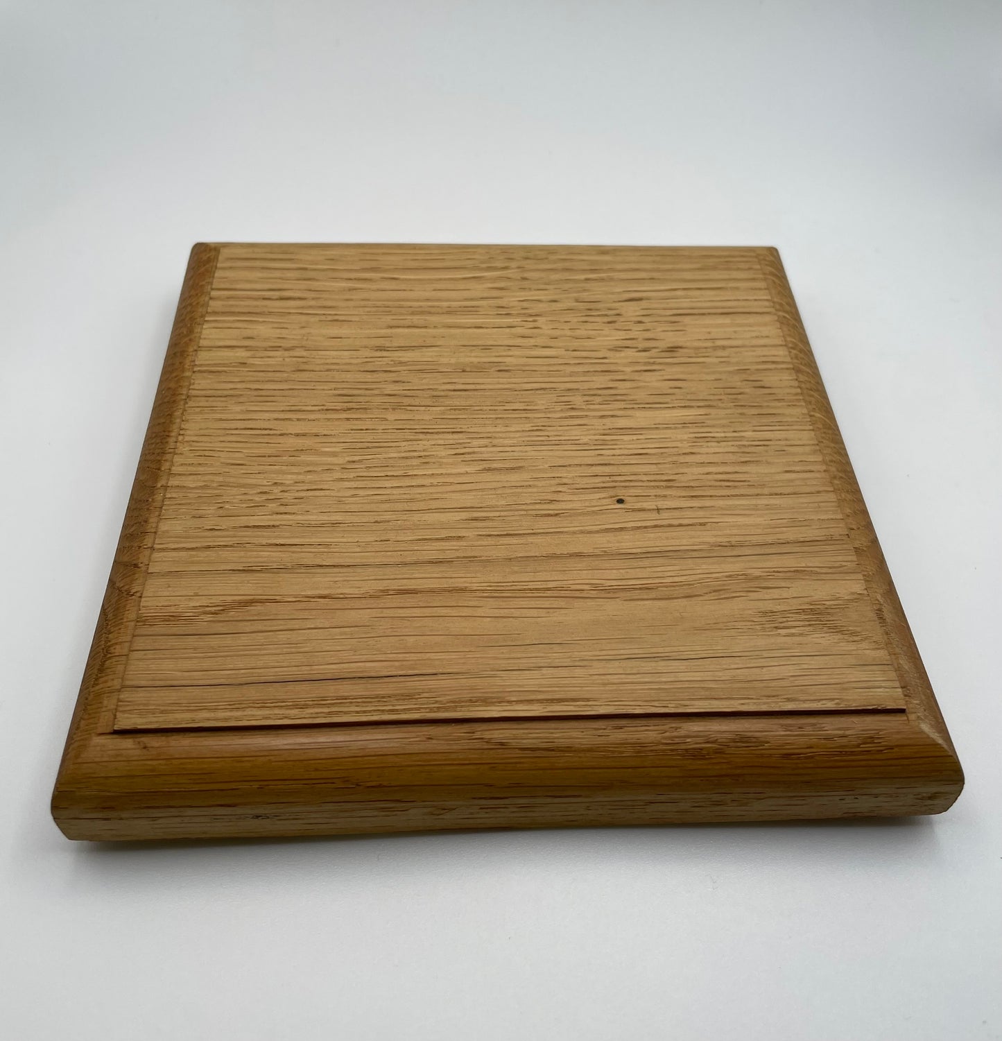 Solid oak plinths/bases HALF ROUND WITH RECESS EDGE